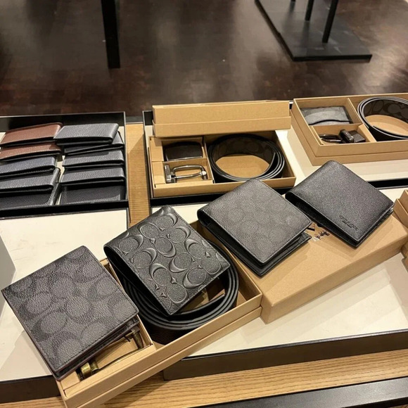 COACH MEN 3 IN 1 WALLET CR899 BLK - Picture 10 of 10